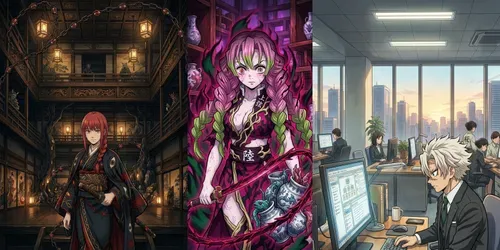 Demon Slayer Style Anime Generator generated by gemini-image