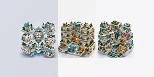 Futuristic Modular Tech Home Designs generated by chatgpt-image