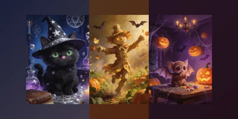 Whimsical Halloween Art generated by undefined