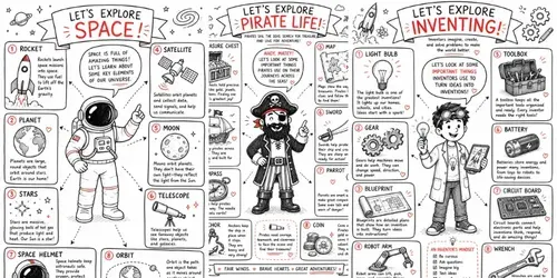 Creative Visual Learning Posters generated by chatgpt-image