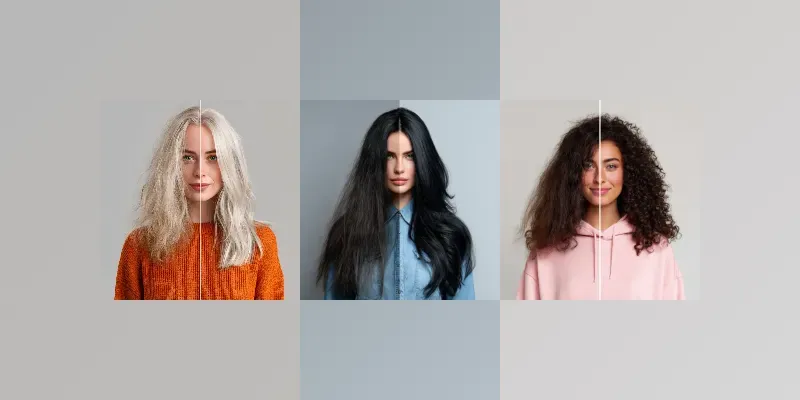 Before After Hair Transformation Photos generated by undefined