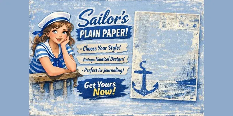 Summer Sailors Stories Plain Paper generated by undefined