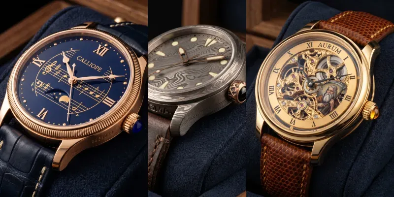 Artisanal Mechanical Watch Mockups generated by undefined
