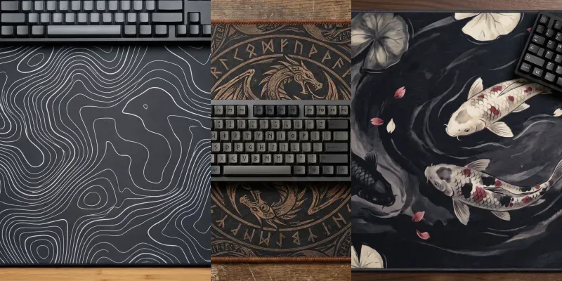 Premium Deskmat Mockups generated by undefined
