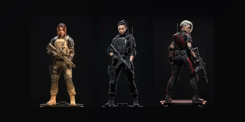 Elite Tactical Female Operators generated by undefined