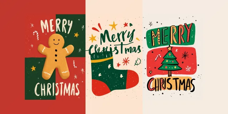 Cute Minimal Christmas Cards generated by undefined