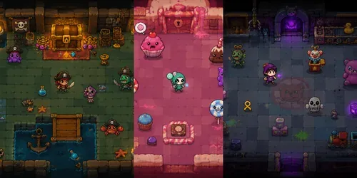 Topdown Roguelike Mockups generated by chatgpt-image