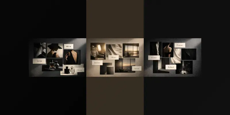 Luxury Brand Editorial Moodboards generated by undefined