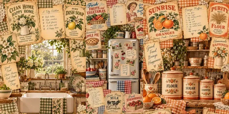 American Kitchen Preppy Junk Journal