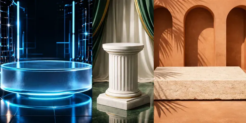 Premium 3D Product Display Podiums generated by undefined