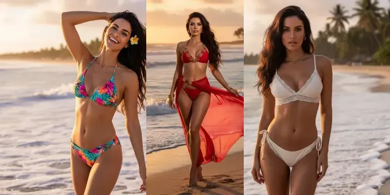 Beach Glam Bikini Models generated by undefined