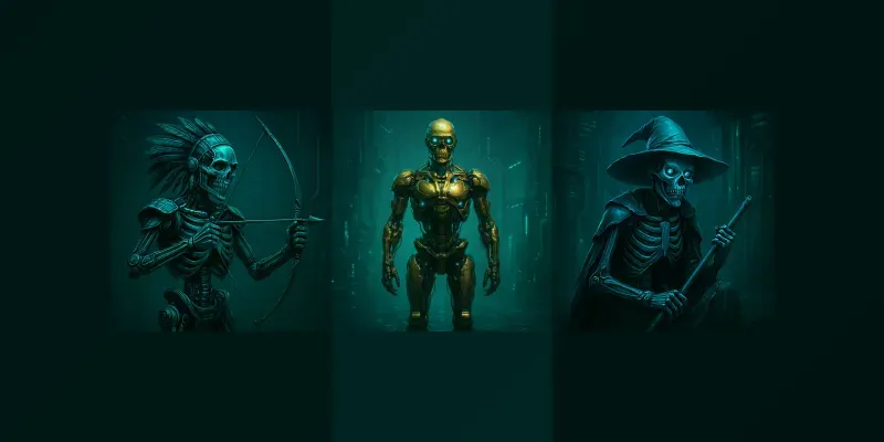 Science Fiction Digital Illustrations generated by undefined