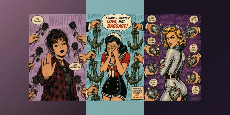 Satirical Retro Pop Art Comic Posters generated by undefined
