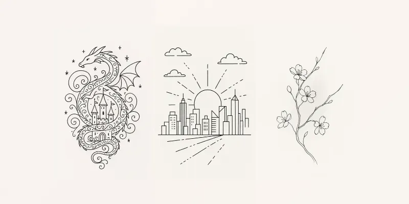 Elegant Minimalist Line Art generated by undefined