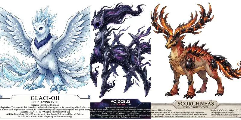 Convergent Evolution Pokemon Forms generated by undefined