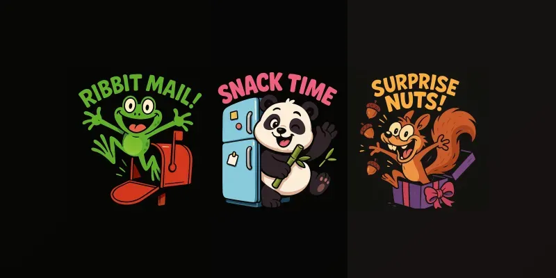 Funny Cartoon Sticker Packs generated by undefined