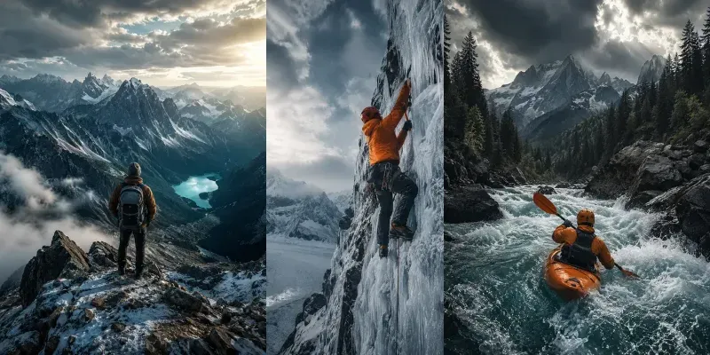 Adventure Dramatic Photography generated by undefined