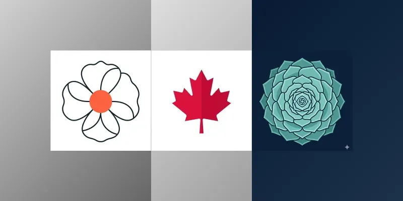 Minimalist Botanical Logo Icon Vectors generated by undefined