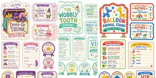 Kids Matinee Circus Ephemera generated by chatgpt-image