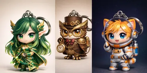 Anime Chibi Keychain Generator generated by chatgpt-image