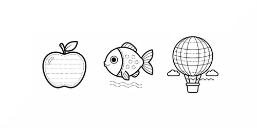 Trace Color Pages For Kids generated by gemini-image