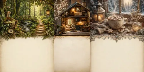 Diorama Journal Cards generated by chatgpt-image