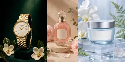 Premium Botanical Product Ads generated by chatgpt-image