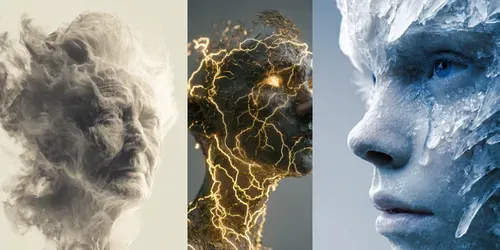Elemental Fusion Portrait Generator generated by midjourney
