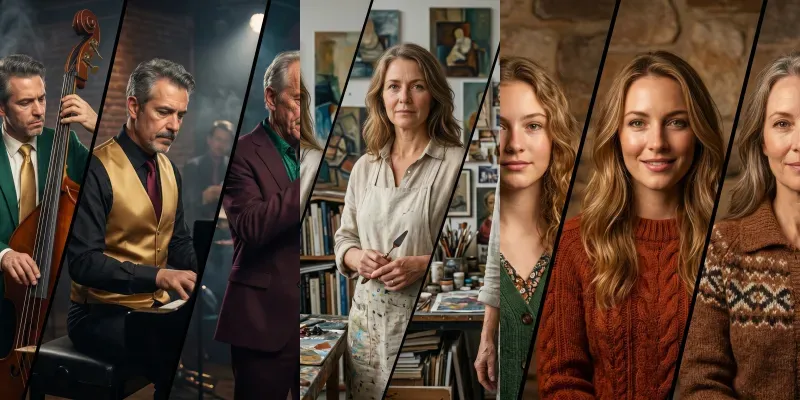 Timelapse Portrait Mosaics generated by undefined