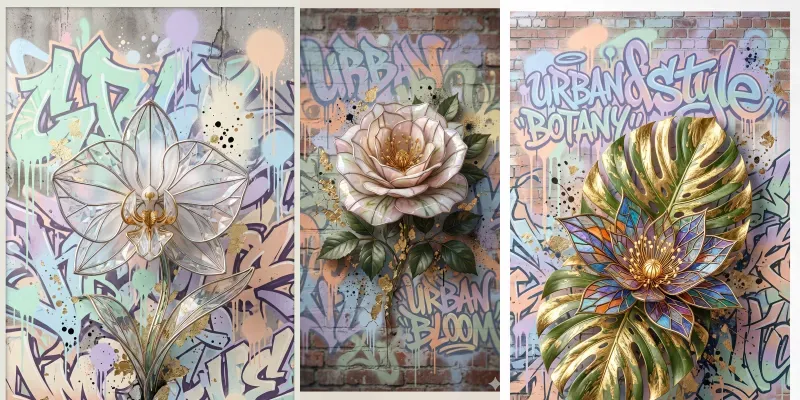 Luxury Botanical Street Art Modern Homes generated by undefined