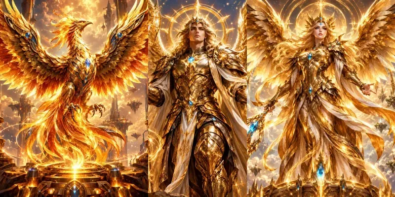Golden Fantasy Power Icons