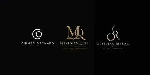 Luxury Monogram Wordmark Identity Logos generated by chatgpt-image