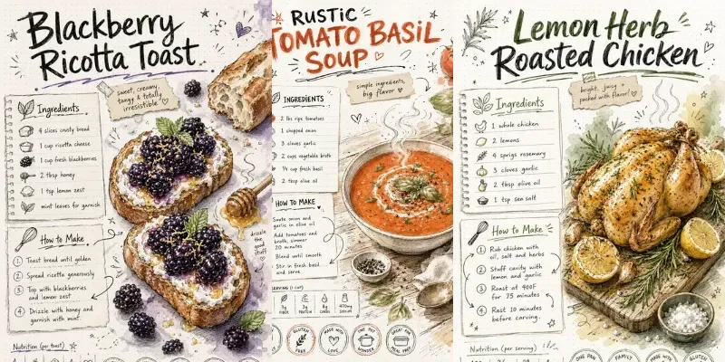 Recipe Infographic Poster Generator generated by undefined