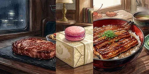 Lofi Ghibli Food Dreamy Watercolors generated by gemini-image