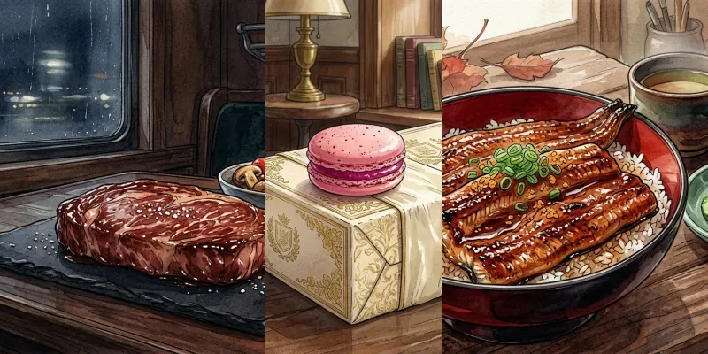 Lofi Ghibli Food Dreamy Watercolors generated by undefined
