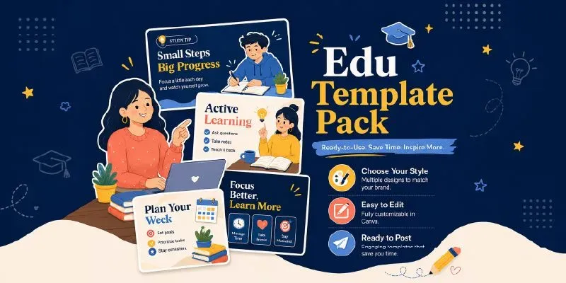 Educational Social Media Templates generated by undefined