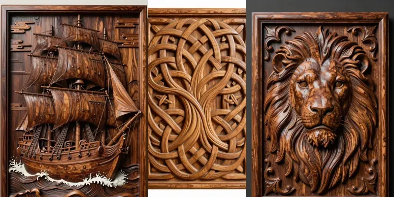 Cnc Wood Carving Master 3d Relief Panels generated by undefined