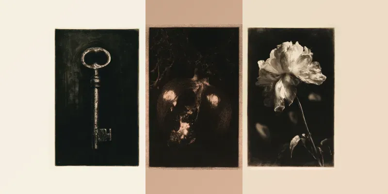 Mezzotint Print Art