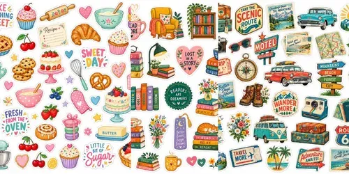 Whimsical Positivity Sticker Sheets generated by chatgpt-image