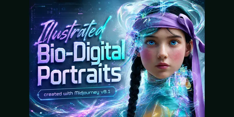 Biodigital Portrait Illustrations generated by undefined