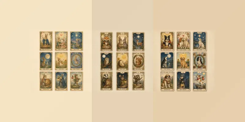 Storybook Animal Tarot Card Sets generated by undefined