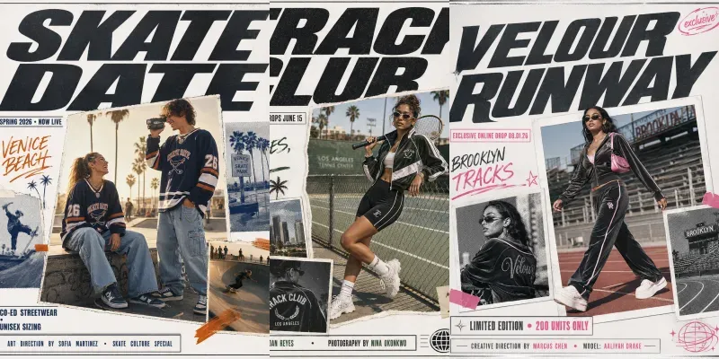 Sporty Chic Y2k Fashion Poster Generator generated by undefined