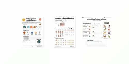 Educational Worksheets generated by flux