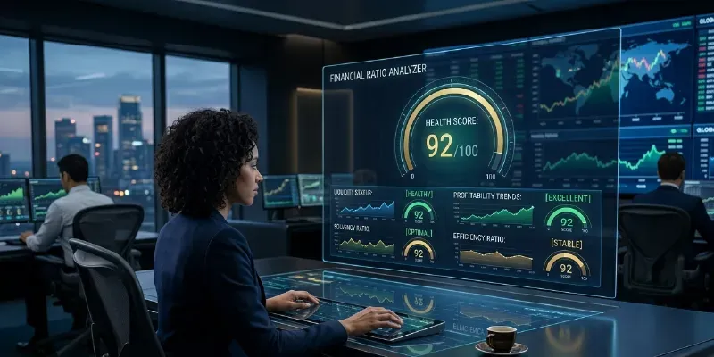 Financial Ratio Analyzer Health Score generated by undefined