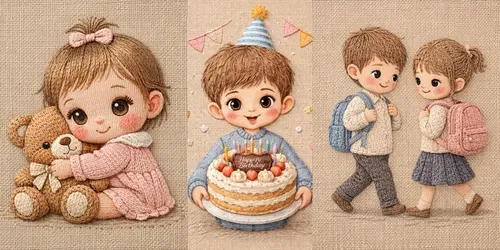 Embroidery Thread Illustrations generated by chatgpt-image