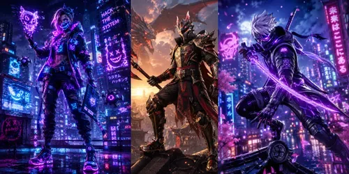 Randomized Epic Game Characters generated by chatgpt-image