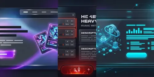 Modern Website Hero Sections generated by gemini-image