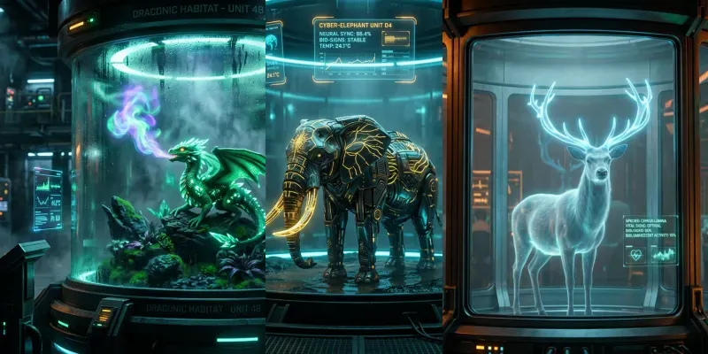 Bioluminescent Creature Laboratories generated by undefined