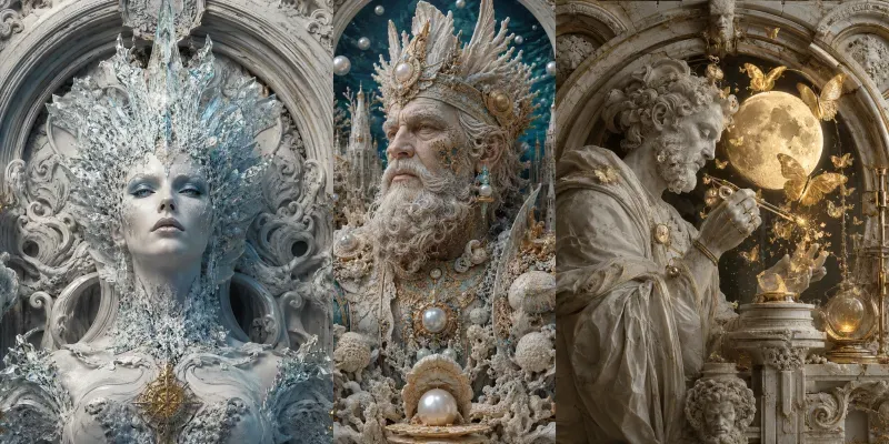 Architectural Relic Portraits generated by undefined
