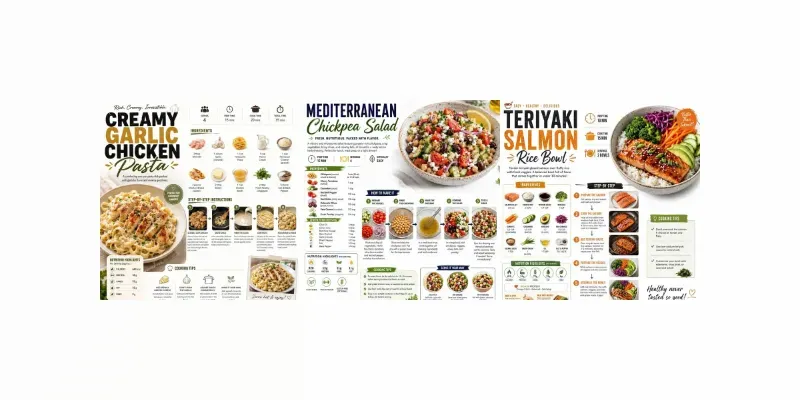Modern Recipe Infographics generated by undefined